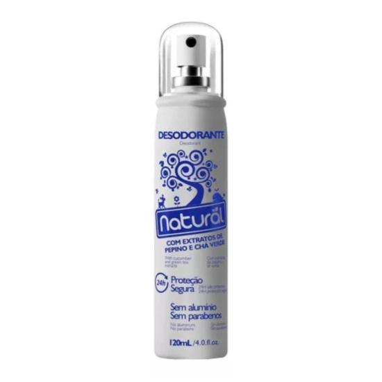 Desodorante Spray Orgânico Natural Pepino E Chá Verde 120ml