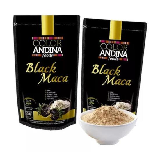 Maca Peruana Pura Preta Do Homem 100g Color Andina Kit 2 Un