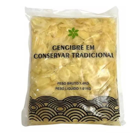 Gengibre Tradicional Fatiado Em Conserva 1kg