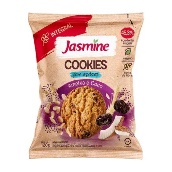 Jasmine Cookies Ameixa Preta E Coco Zero Açúcar 120g