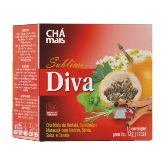 Chá Sublime Diva Chá Mais Clinicmais 10 Envelopes