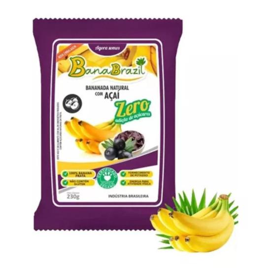 Doce Bananada Natural Diet Zero Açucar Vegano 230g Oferta