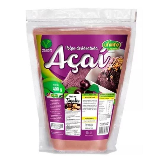 Polpa De Açaí Desidratada Em Pó 400g Unilife