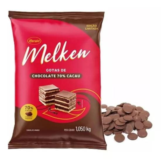Chocolate Melken Gotas 70% Cacau 1,010 Kg
