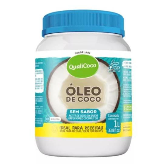 Óleo De Coco Sem Sabor Com 1l - Qualicôco