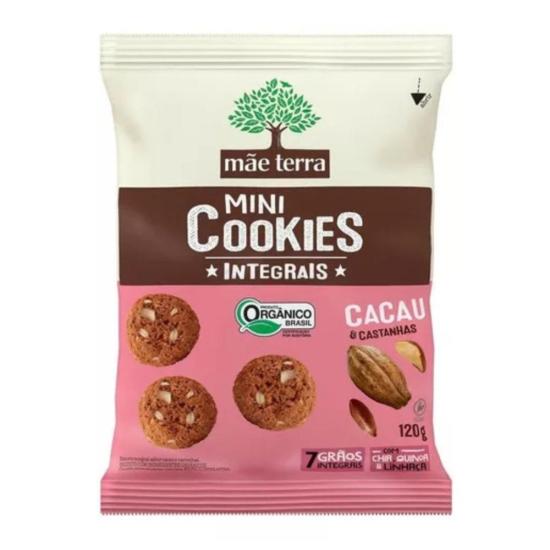 Mini Cookies Mãe Terra Cacau E Castanhas 120g