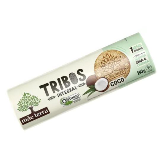 Biscoito Integral Orgânico Coco Mãe Terra Tribos Pacote 130g