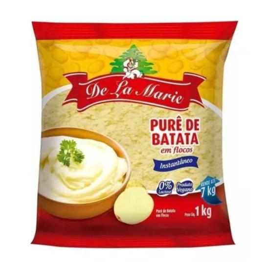 Purê De Batata Em Flocos Delamarie 1kg - Ótima Qualidade