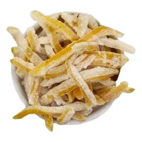 Casca De Laranja Desidratada Cristalizada 500g