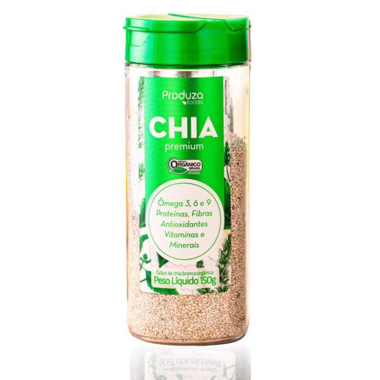 Chia Branca Premium Orgânica Pote 150g